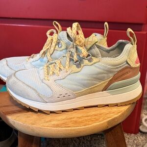 Merrell Pastel Blue and Beige Trail Shoes